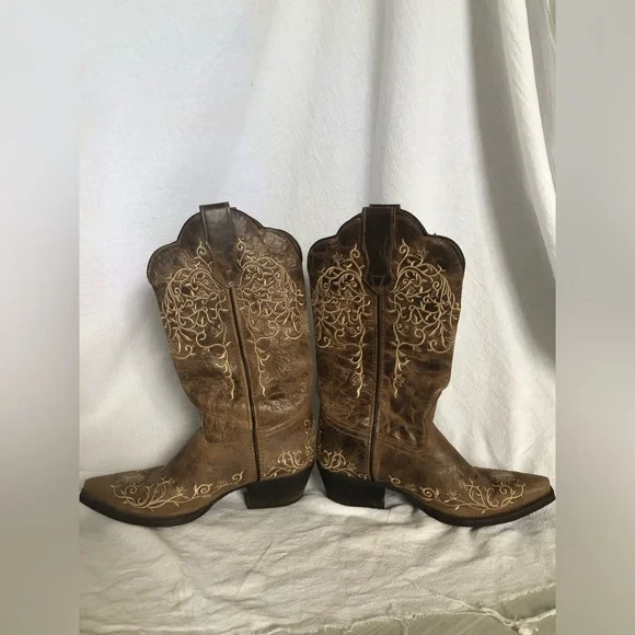 LAREDO WOMEN'S JASMINE WESTERN BOOTS - SNIP TOE size 7 1/2 - Picture 2 of 8